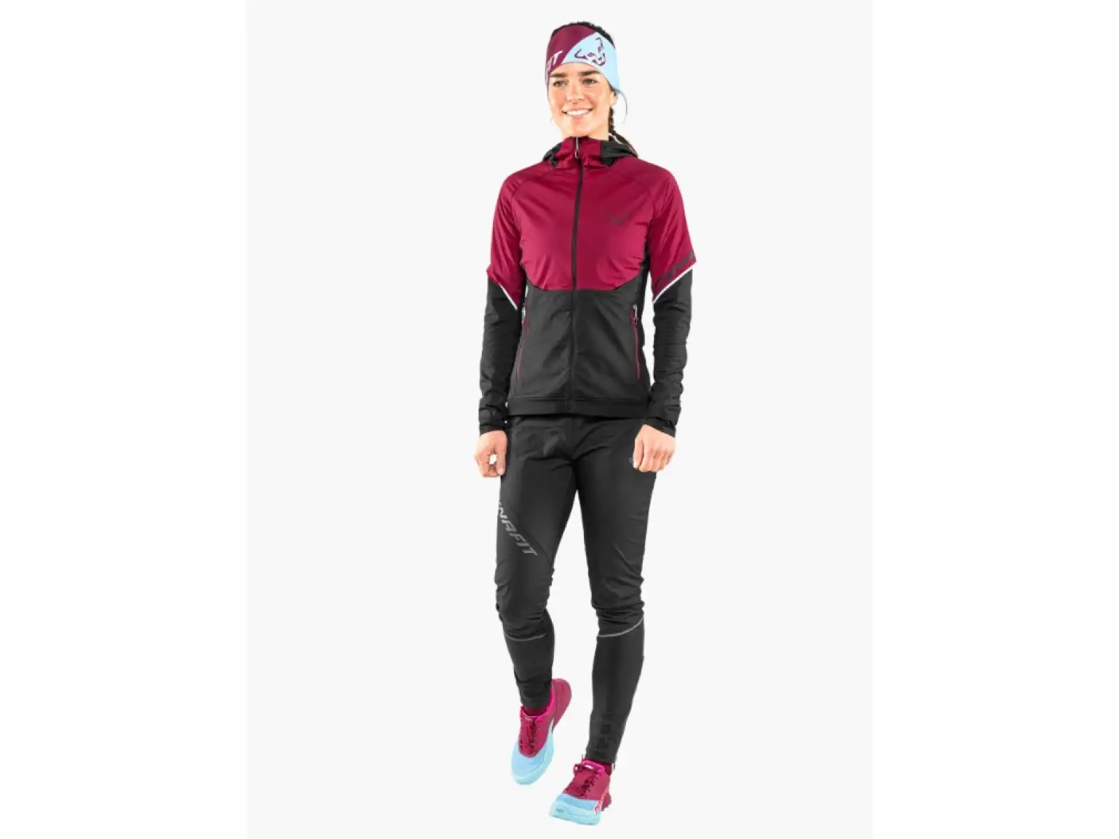 Dynafit Alpine Hybrid dámské běžecké kalhoty Black Out/Magnet