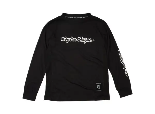 Troy Lee Designs Skyline Ride Tee dětský dres dlouhý rukáv Signature Black