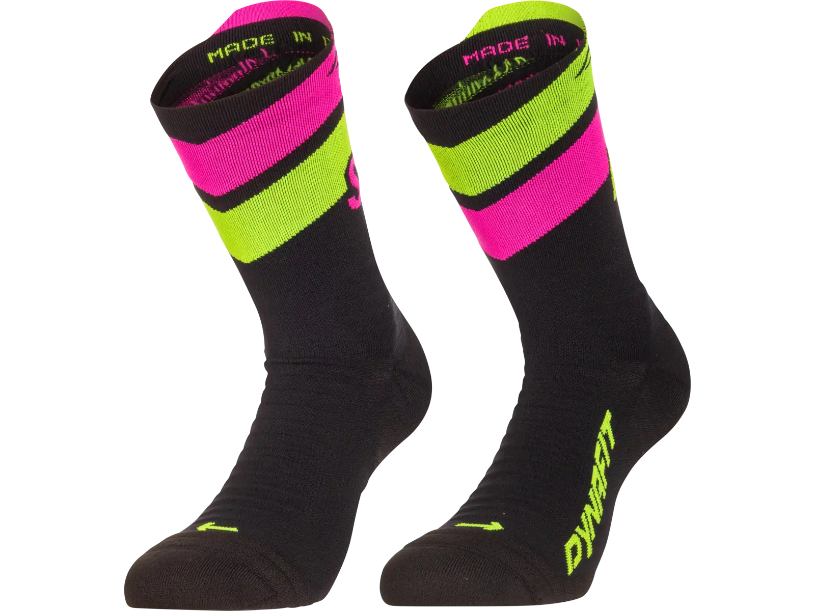 Dynafit Ultra Crew běžecké ponožky Black Out/Ultra Yellow
