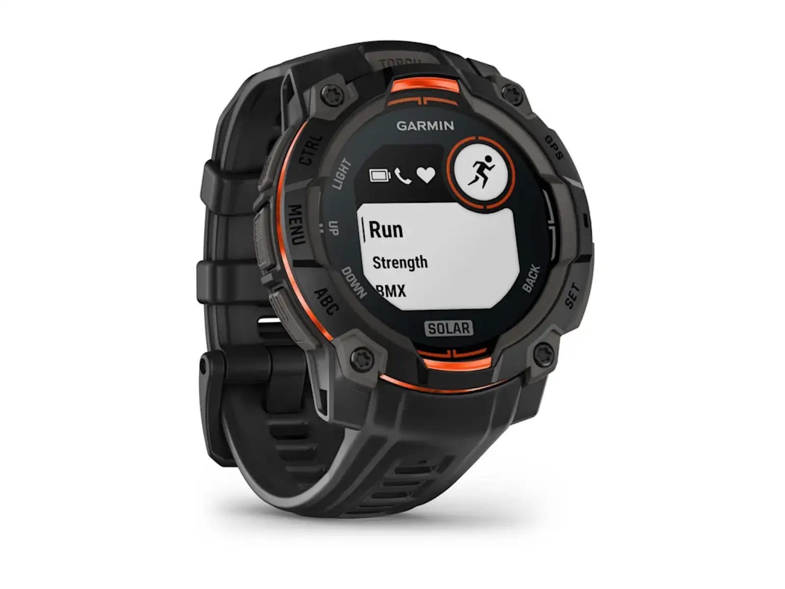 Garmin Instinct 3 Solar 45 mm chytré hodinky černá/černý pásek
