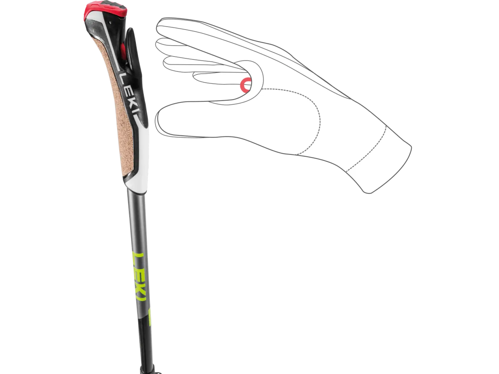 Leki Traveller Alu trekingové hole Black/Silvergray/Neonyellow