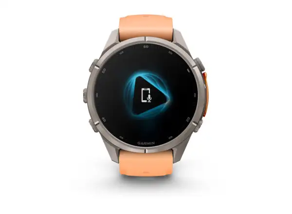 Garmin fenix 9 Pro – inReach 43 mm chytré hodinky Titanium Shell pink/autumn orange silicone band