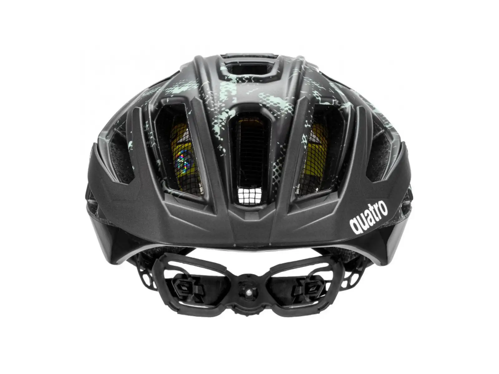 Uvex Quatro CC MIPS přilba Black/Jade Matt