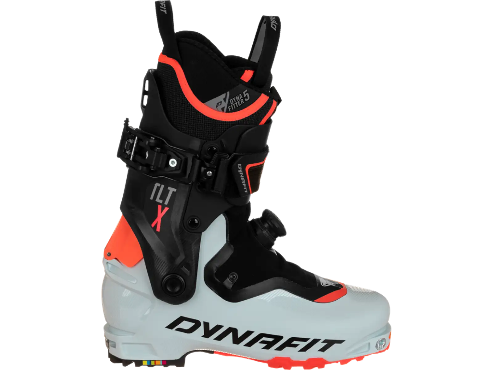 Dynafit TLT X PU dámské skialpové boty Puritan Gray/Fluo Coral