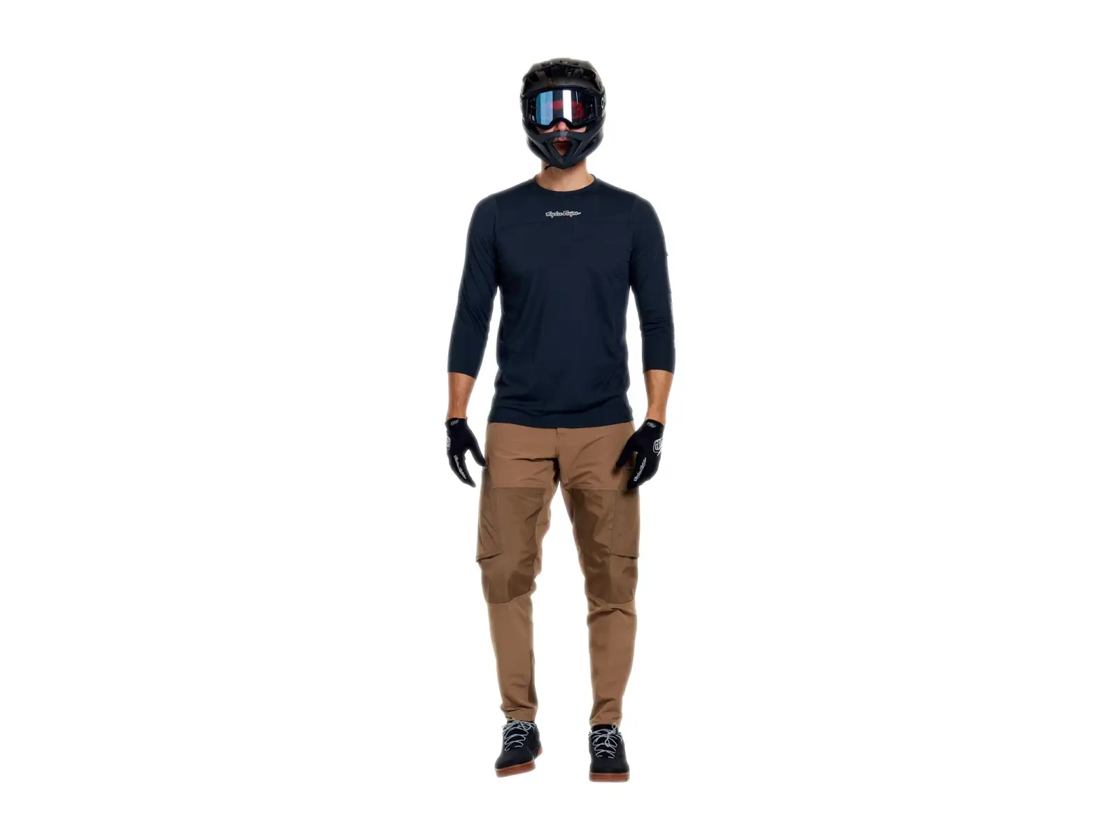 Troy Lee Designs Ruckus Ride pánský dres 3/4 rukáv Mono Carbon
