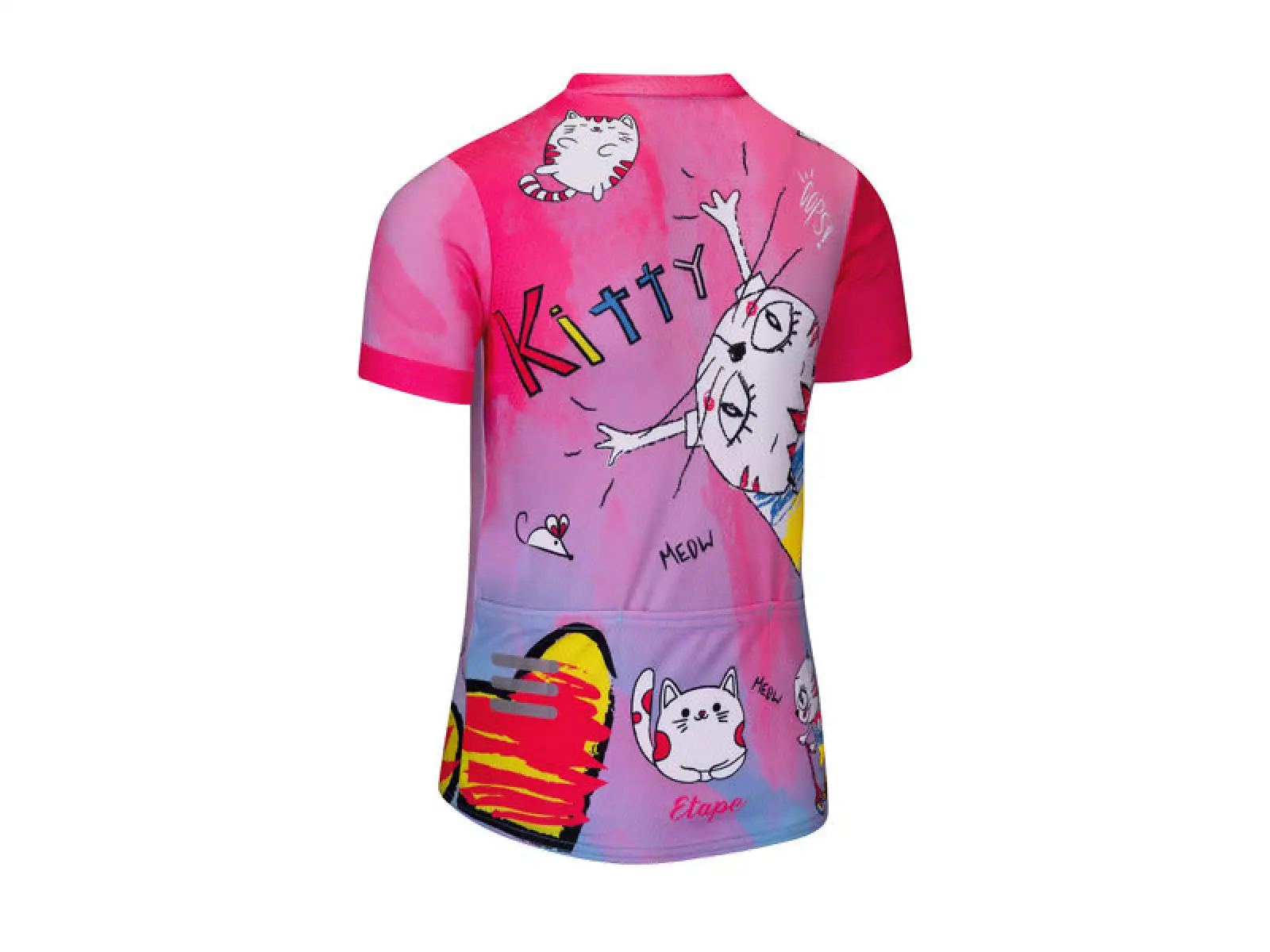 Etape Rio dětský dres krátký rukáv růžová