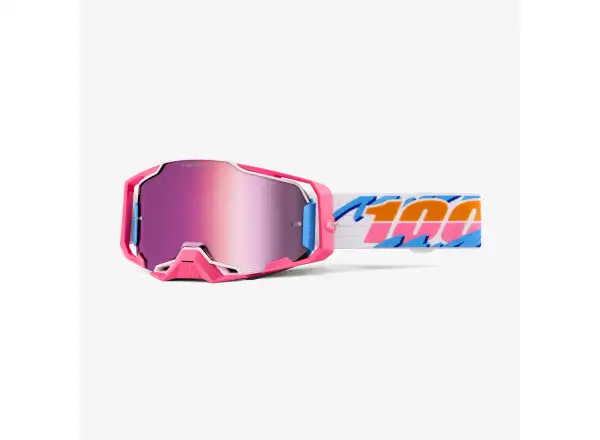 100% Armega sjezdové brýle Lefreak/ HiPER Pink Mirror