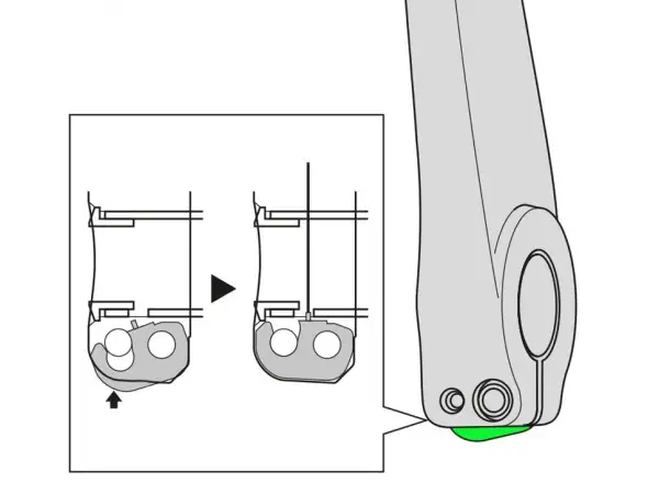 Shimano FC-M580 podložka pro levé kliky