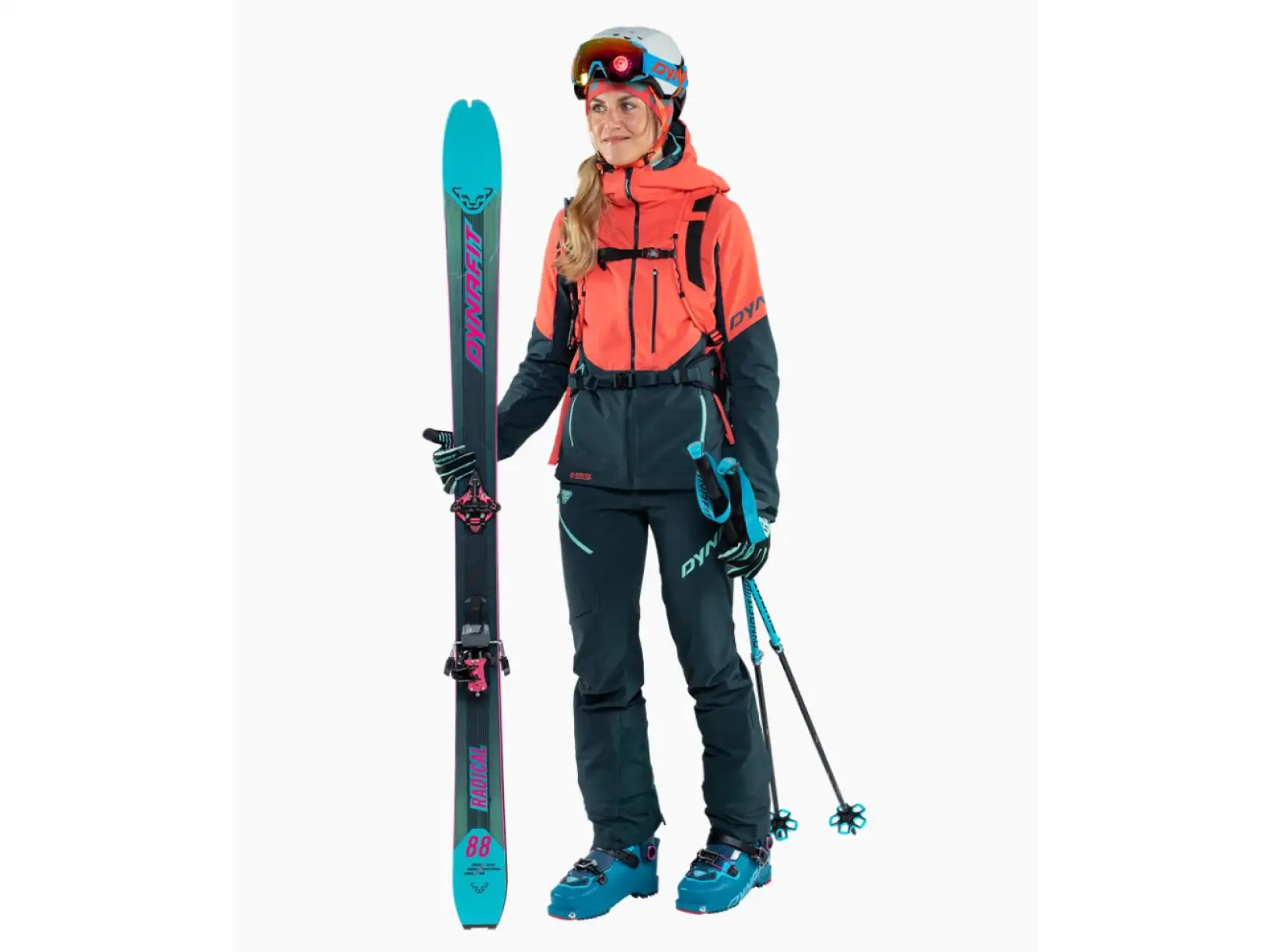 Dynafit Radical Infinium Hybrid dámské kalhoty Blueberry/Marine Blue