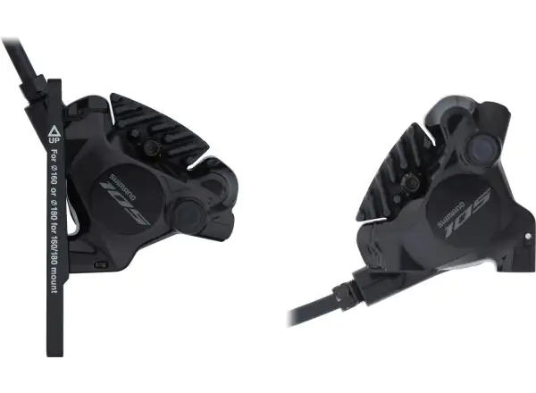 Shimano 105 Di2 BR-R7170 + ST-R7170 kotoučová brzda sada přední + zadní, J-kit, polymer