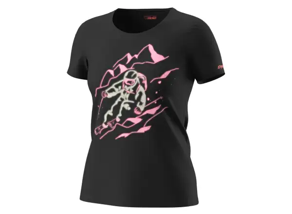 Dynafit Blacklight Cotton dámské triko krátký rukáv Black Out