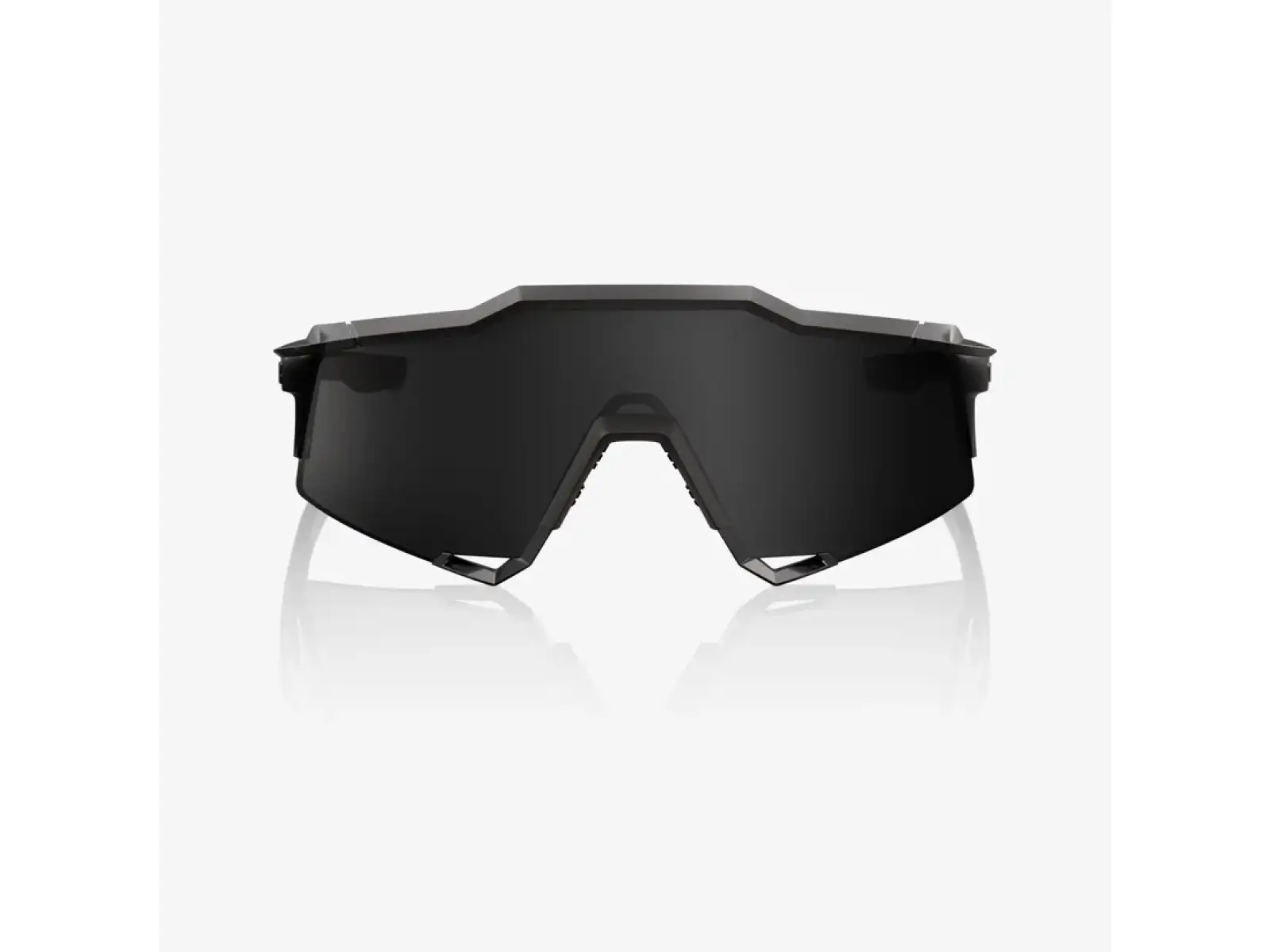 100% Speedcraft sluneční brýle Matte Black Gloss Black/Black Mirror