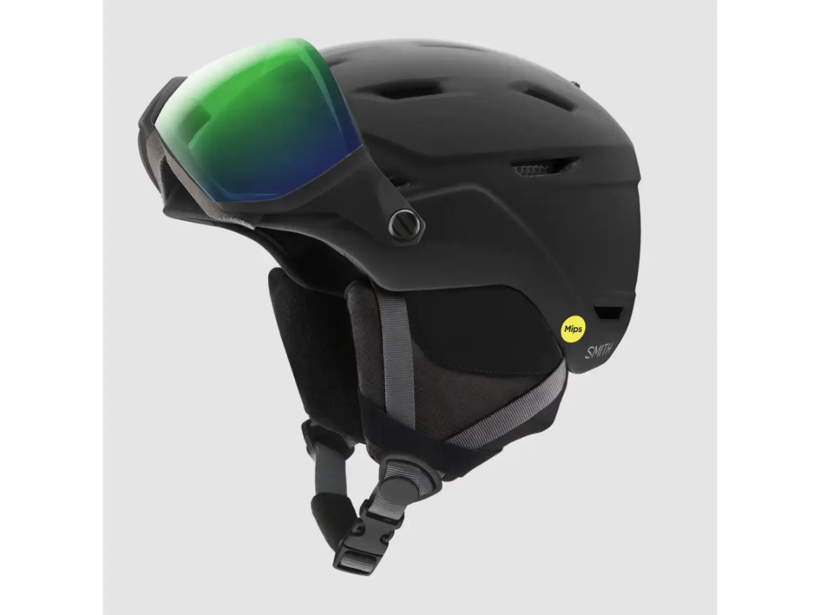 Smith Survey EU lyžařská přilba Matte Black / ChromaPop Everyday Green Mirror