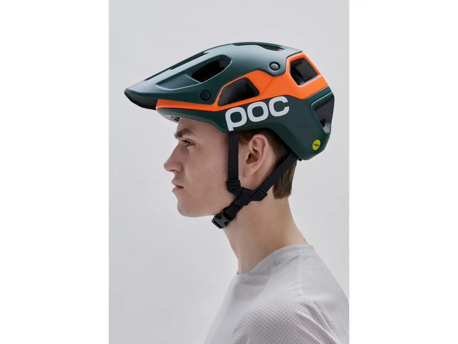 POC Cularis Pure MTB přilba Pargasite Green Matt/Fluorescent Orange Matt