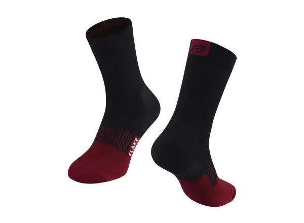 Force Flake zimní ponožky černá/bordó