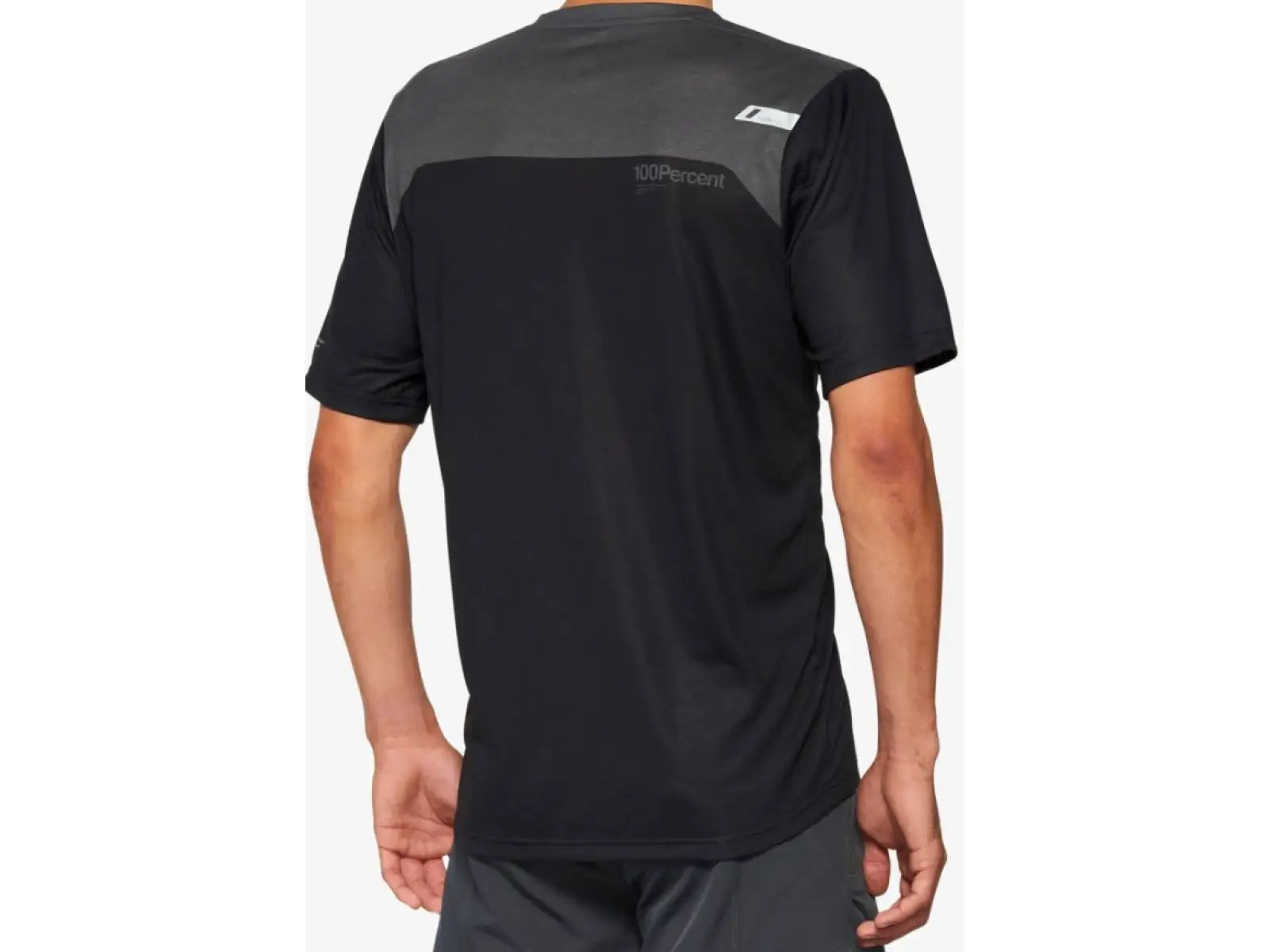 100% Airmatic pánský dres krátký rukáv Black/Charcoal