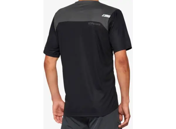 100% Airmatic pánský dres krátký rukáv Black/Charcoal