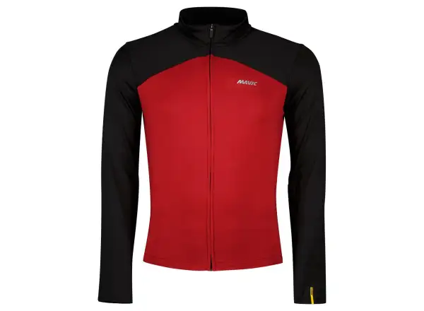 Mavic Cosmic Thermo pánský dres dlouhý rukáv Thermo Black/Biking Red