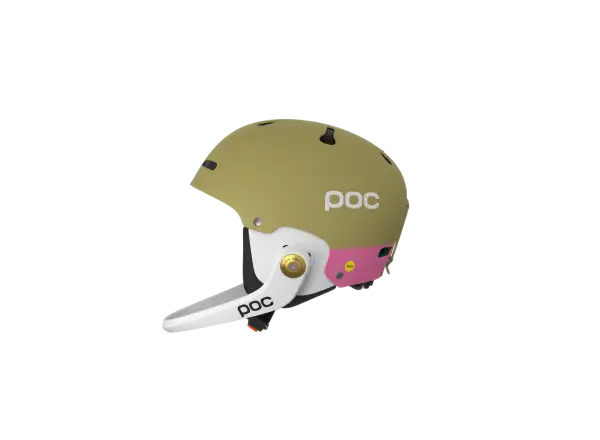 POC Artic SL MIPS lyžařská přilba Olivine Green Matt/Thulite Pink Matt