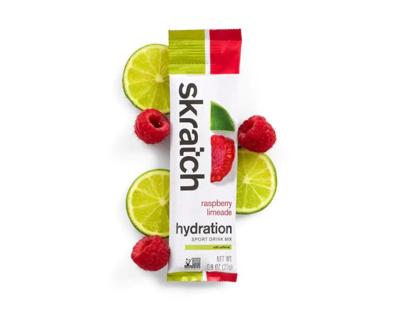 Skratch Labs Exercise Hydration Mix iontový nápoj 22 g malina/limeta + kofein