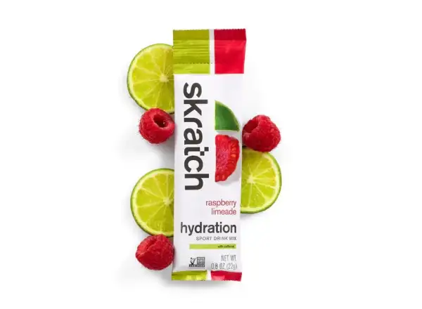 Skratch Labs Exercise Hydration Mix iontový nápoj 22 g malina/limeta + kofein