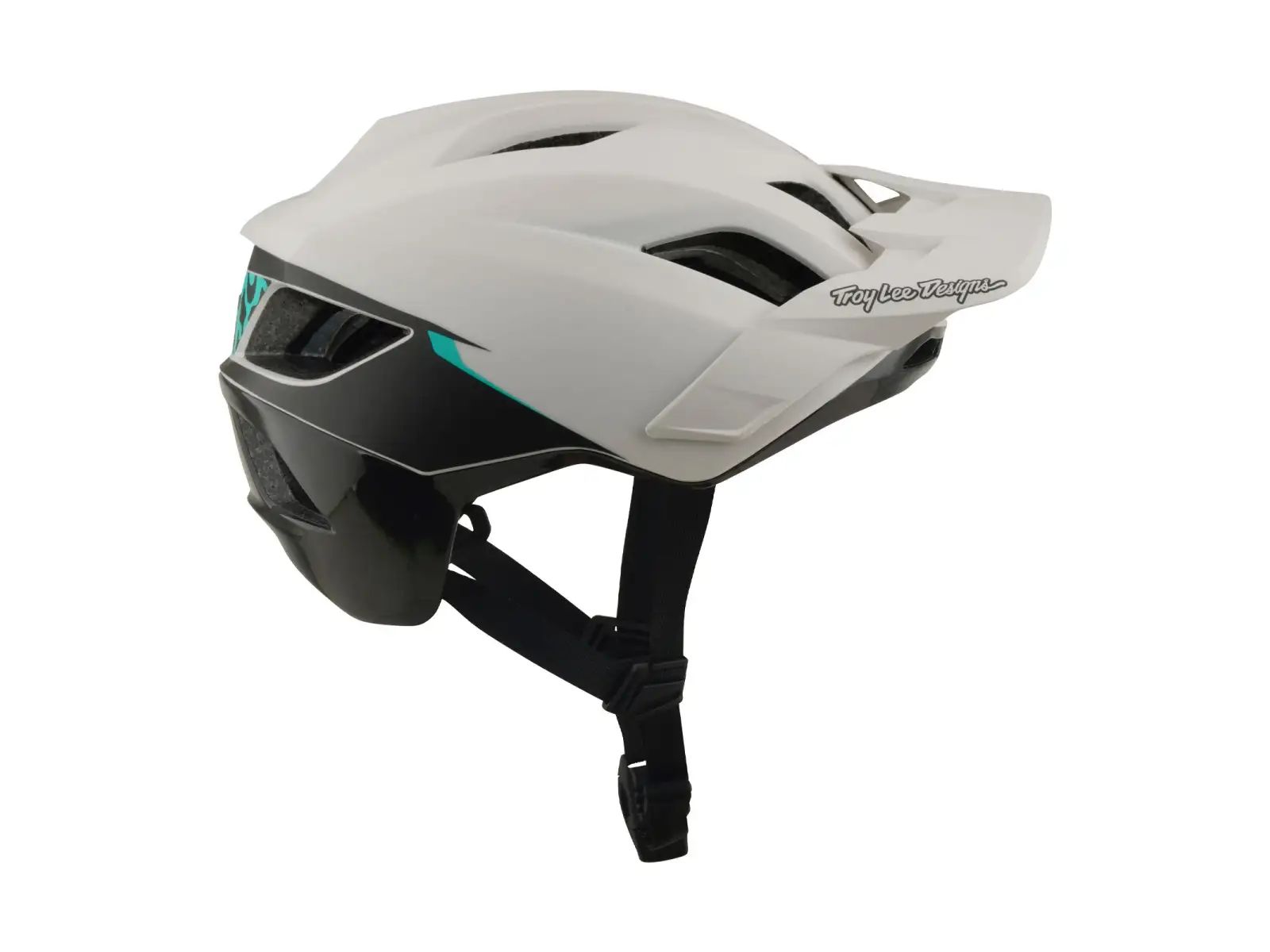 Troy Lee Designs Flowline SE MIPS přilba Stacks Pumice/Real Teal