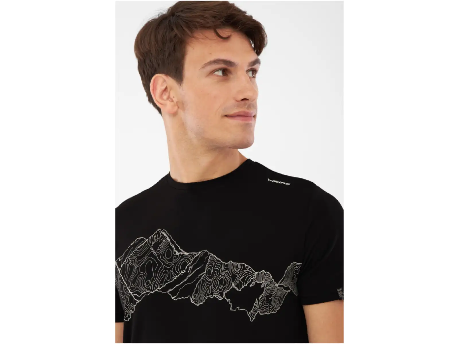 Viking Lenta Bamboo pánské triko krátký rukáv Black/Grey