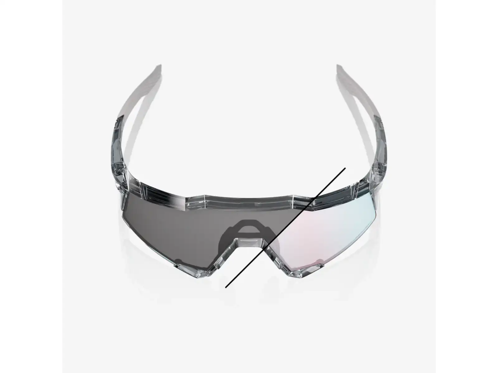100% Speedcraft sluneční brýle Polished Translucent Grey/Rose Gold Mirror Photochromic