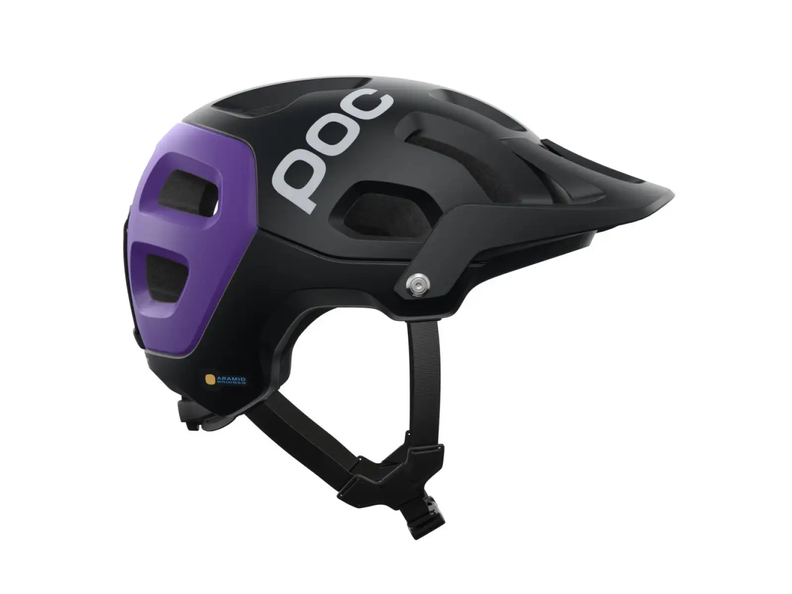 POC Tectal Race MIPS přilba Uranium Black/Sapphire Purple Metallic/Matt