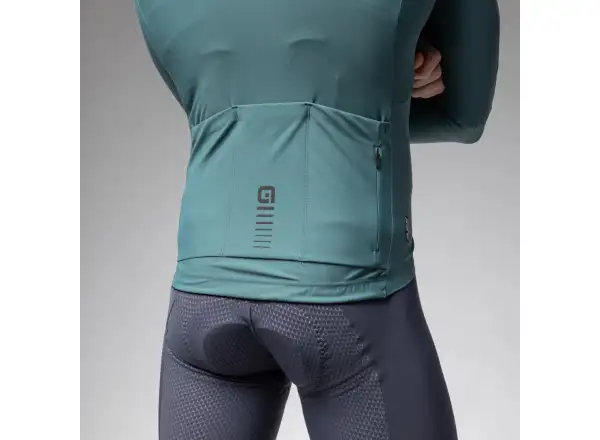 Alé R-EV1 Warm Race pánský dres zateplený dlouhý rukáv Pier Green