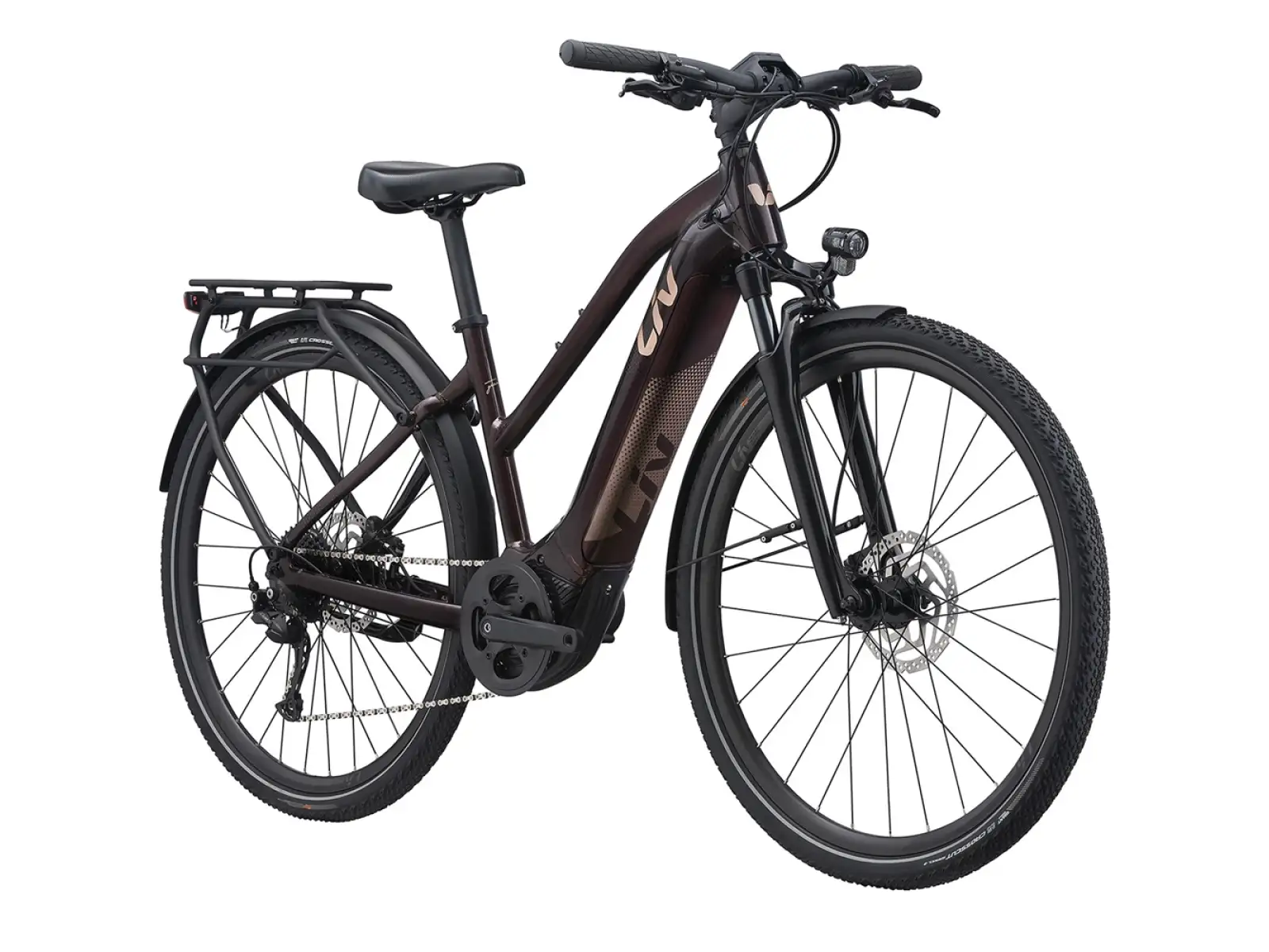 Liv Amiti E+2 trekingové elektrokolo rosewood