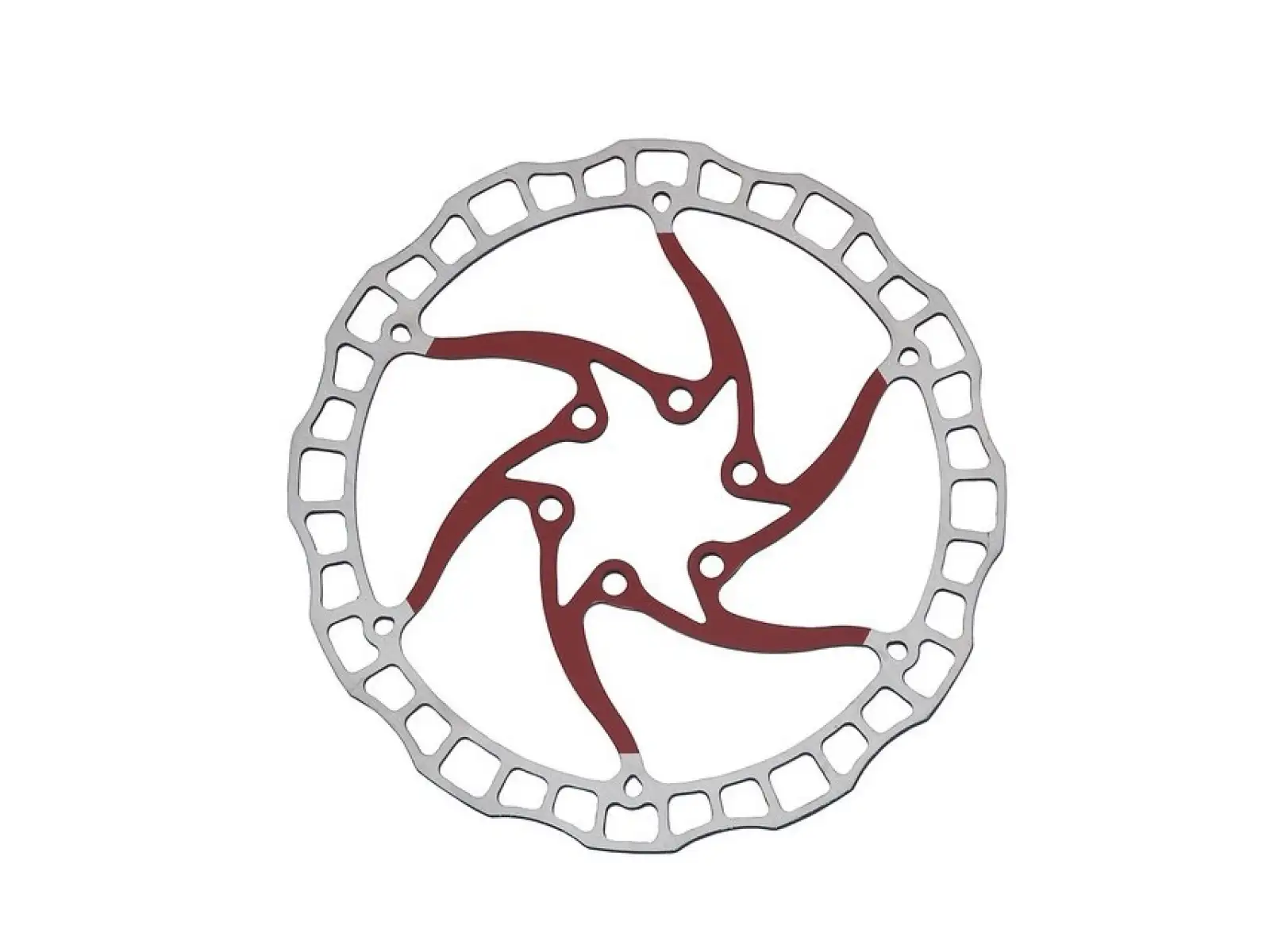 Quaxar Lynx brzdový kotouč 140 mm červená