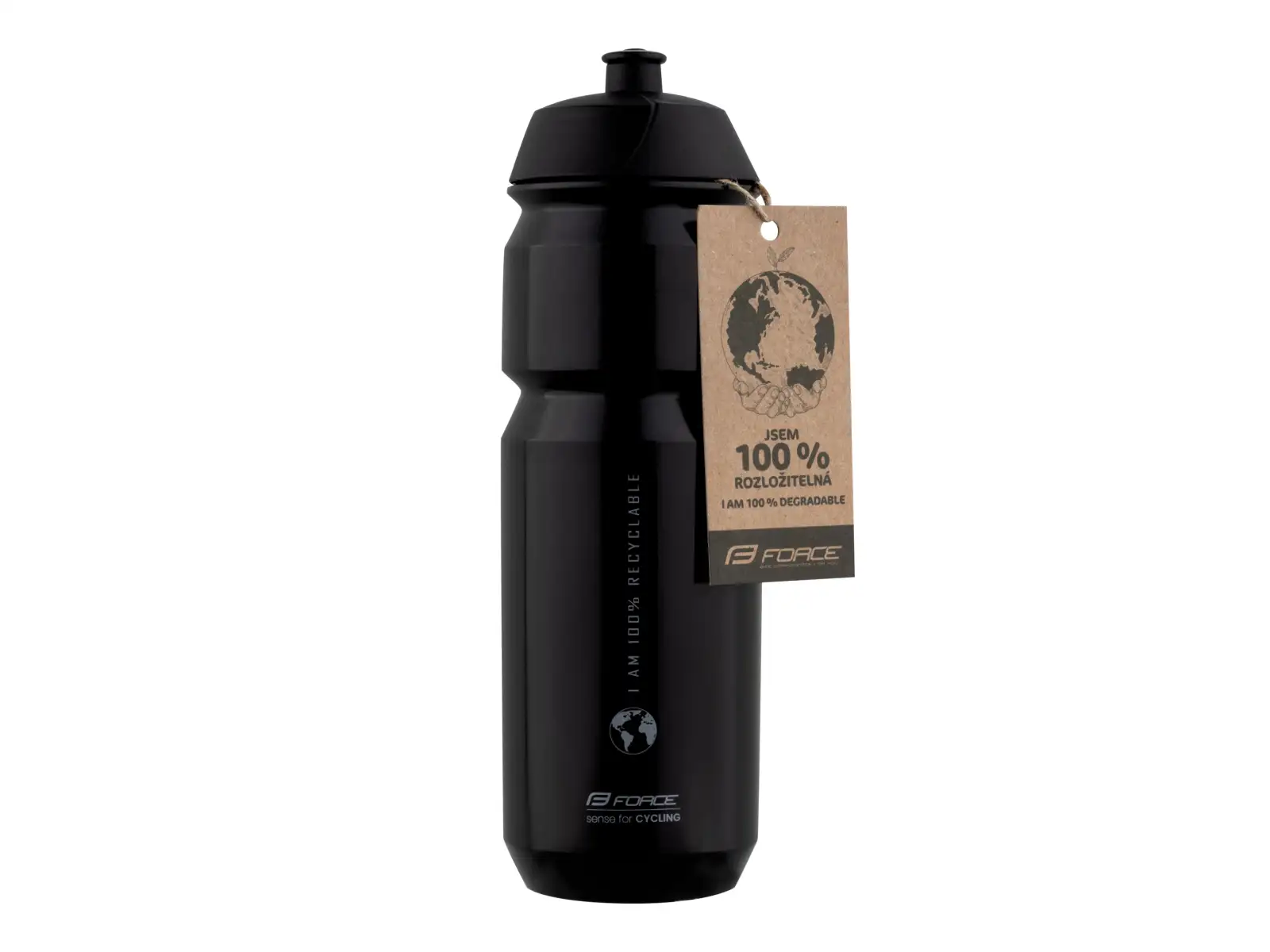 Force Bio Earth cyklistická láhev 750 ml černá/šedá