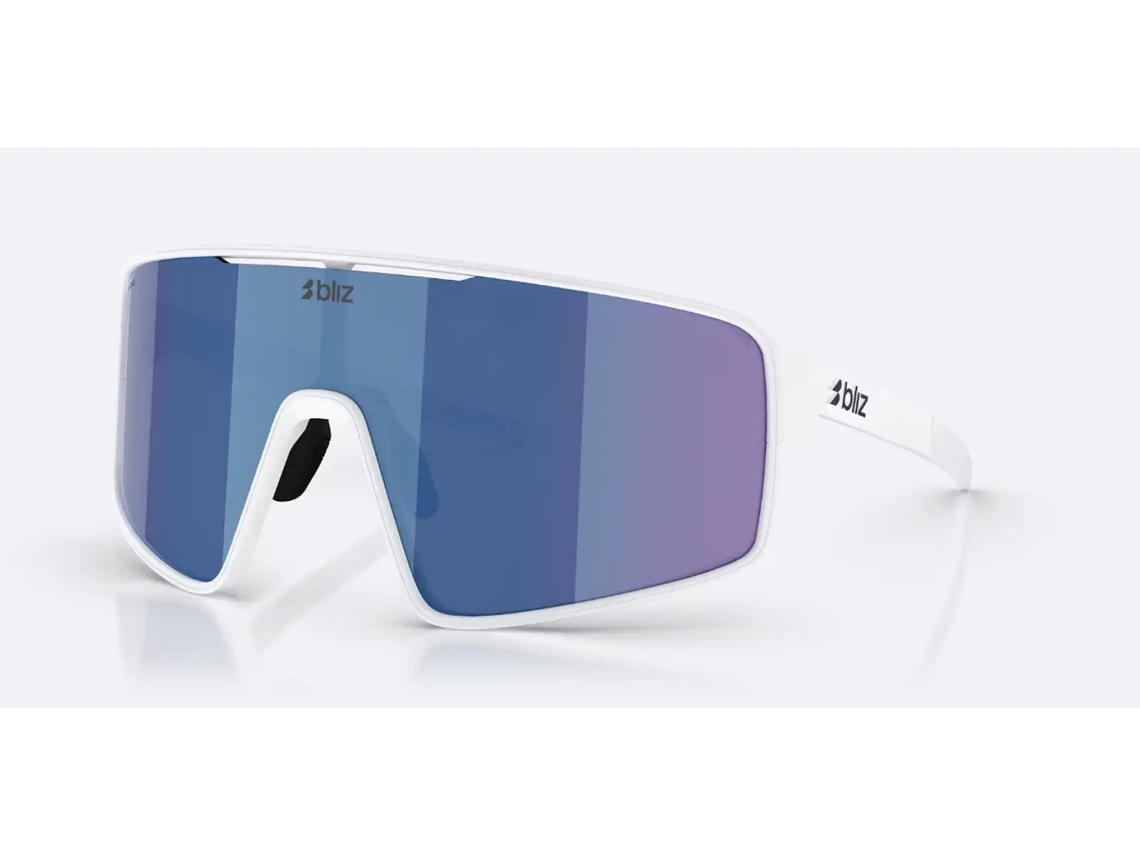 Bliz P001 sluneční brýle Matte White/Grey Blue Multi