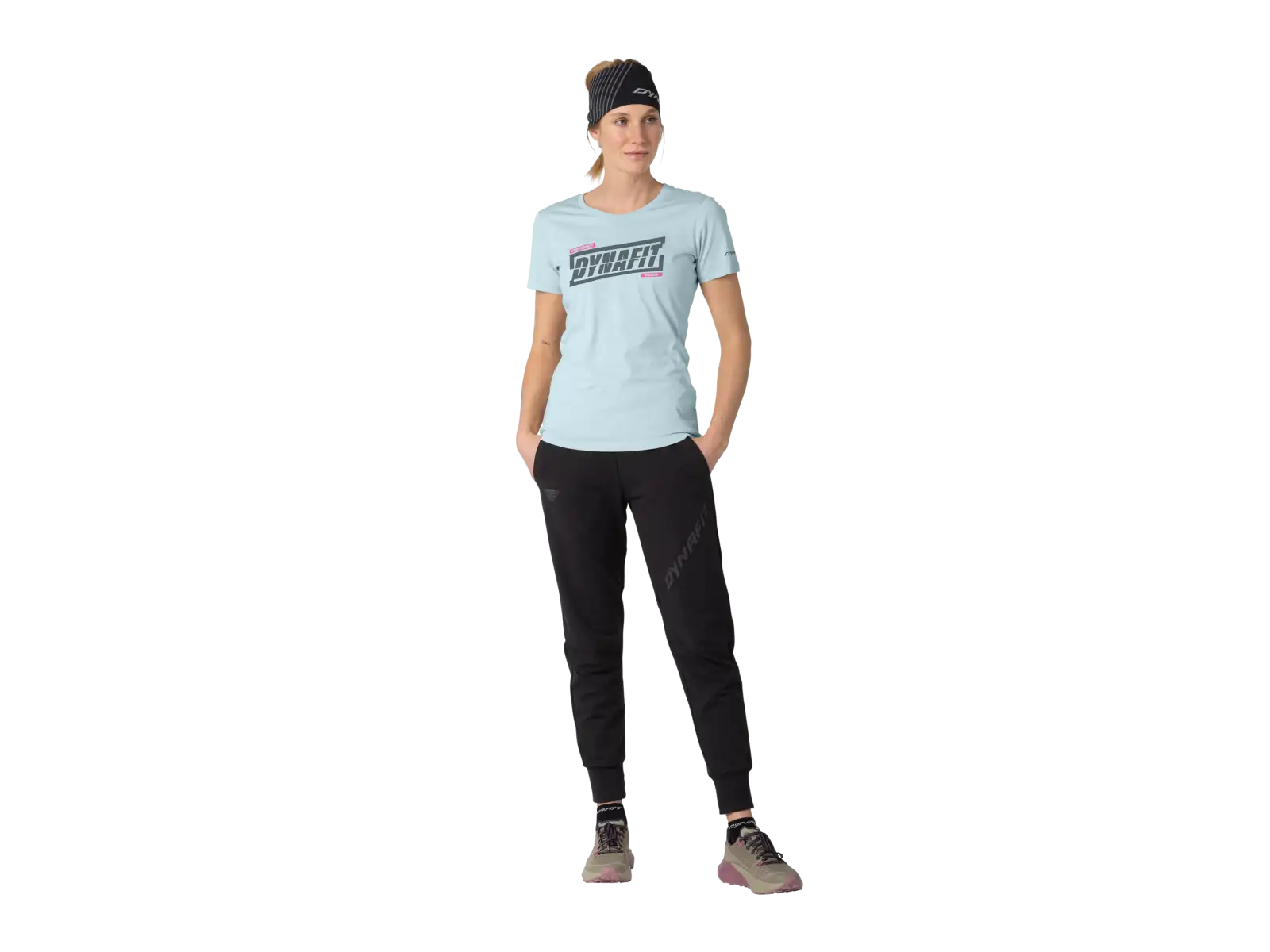 Dynafit Graphic Cotton dámské triko krátký rukáv Cloud Blue/Tabloid