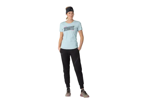 Dynafit Graphic Cotton dámské triko krátký rukáv Cloud Blue/Tabloid