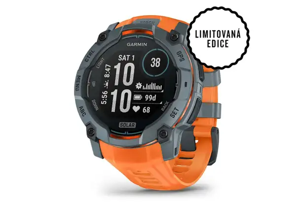 Garmin Instinct 3 Solar 50 mm chytré hodinky Twilight/Solstice pásek