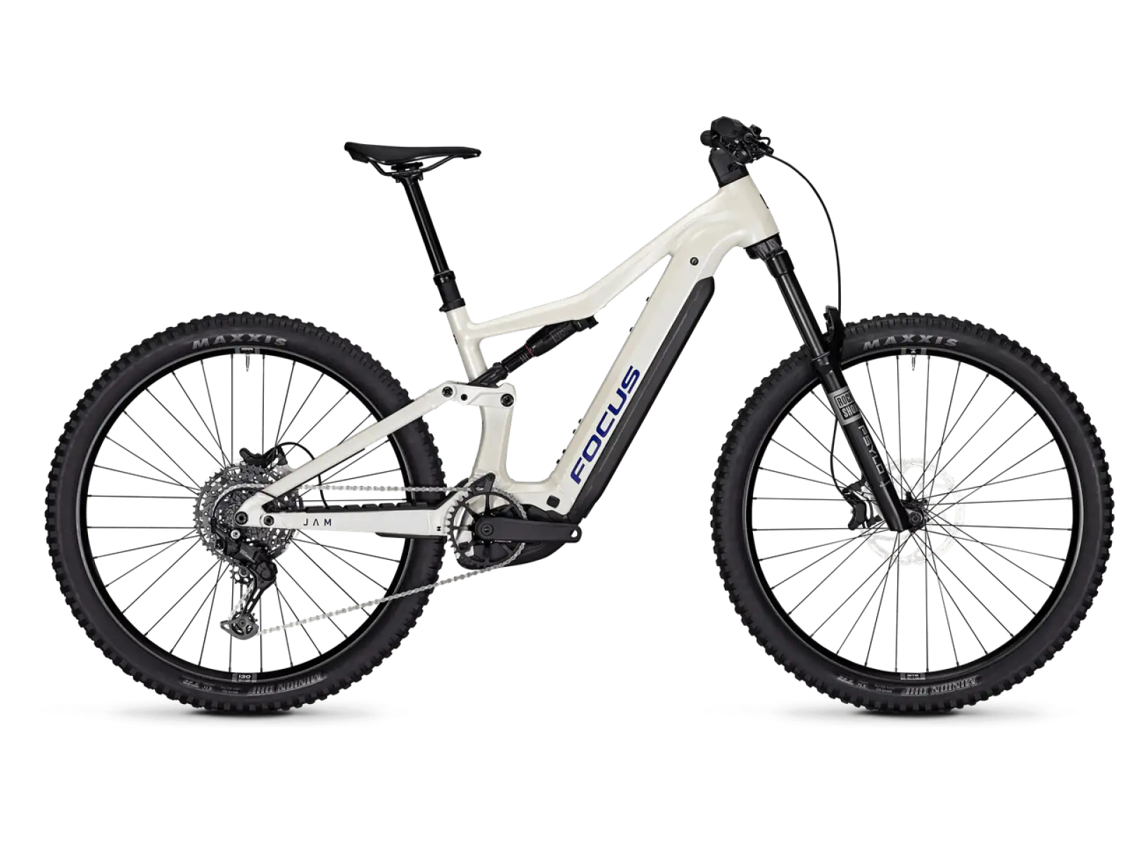 Focus JAM 7 600Wh celoodpružené elektrokolo Champagne / Shellwhite