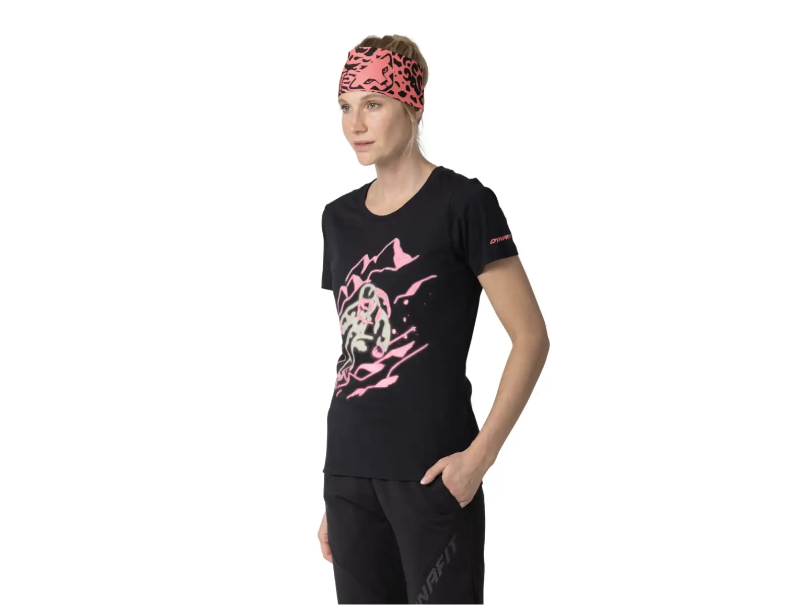 Dynafit Blacklight Cotton dámské triko krátký rukáv Black Out