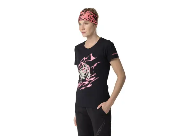 Dynafit Blacklight Cotton dámské triko krátký rukáv Black Out