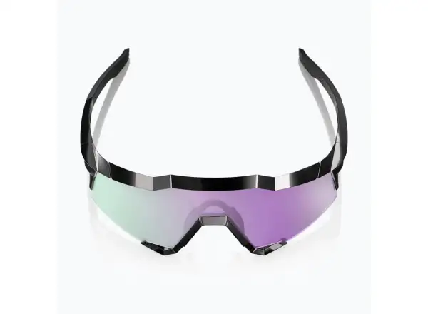 100% Speedcraft sluneční brýle Polished Black/HiPER Polarized Lavender Mirror