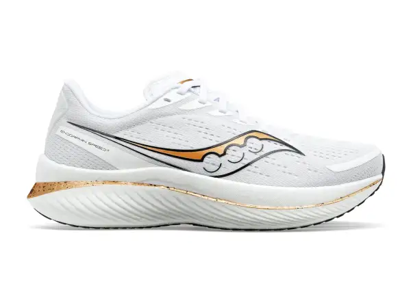 Saucony Endorphin Speed 3 pánská běžecká obuv White/Gold