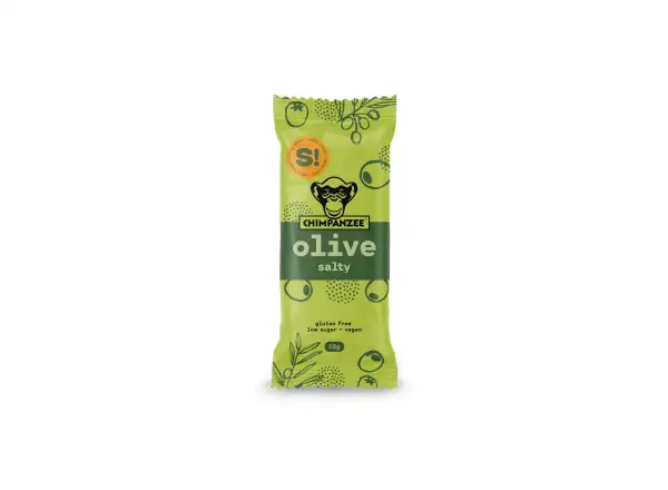 Chimpanzee Salty Bar energetická tyčinka Olive 50 g