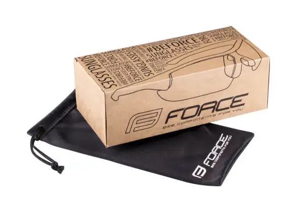 Force Ombro Plus cyklistické brýle bílá/modrá skla