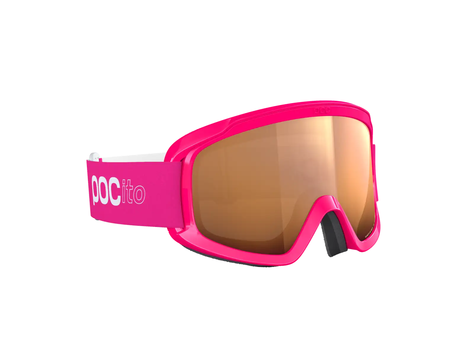 POC POCito Retina dětské lyžařské brýle Fluorescent Pink/Partly Sunny Light Orange
