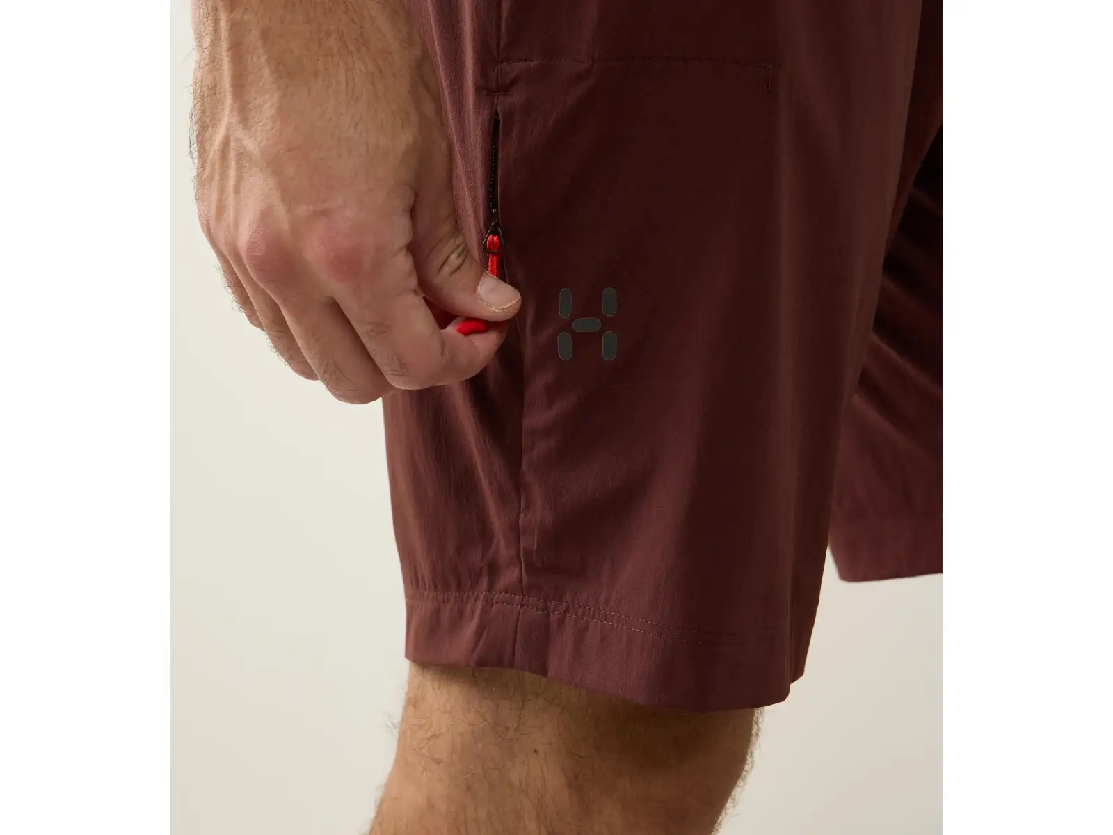 Haglöfs L.I.M Fuse pánské kraťasy Maroon Trail
