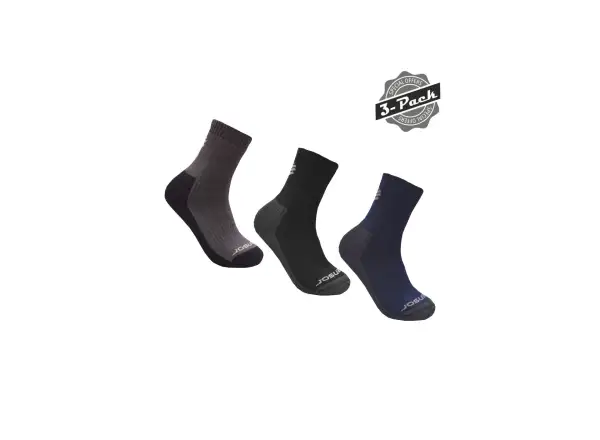 Sensor Treking 3-pack ponožky šedá / černá / modrá