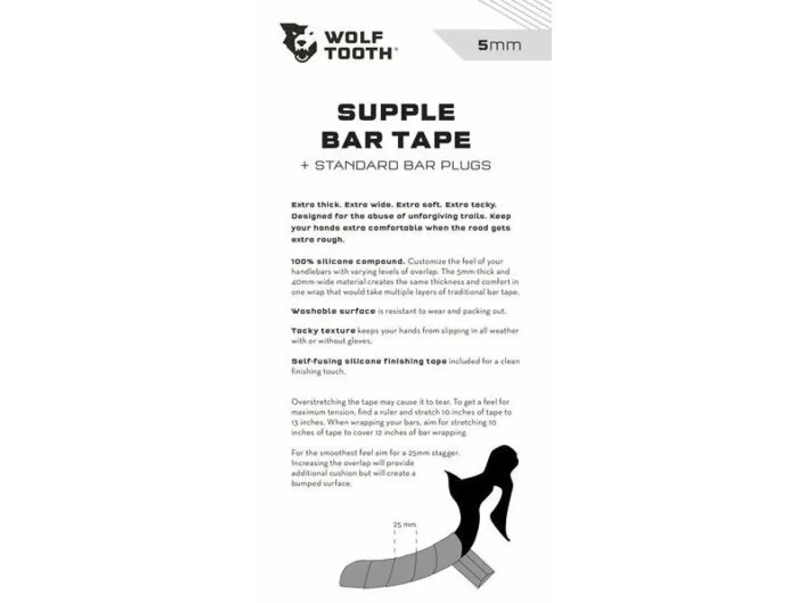 Wolf Tooth Supple Tape omotávka černá