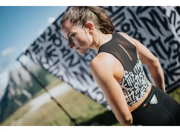 Dynafit Trail Crop Top dámské triko bez rukávu Black Out