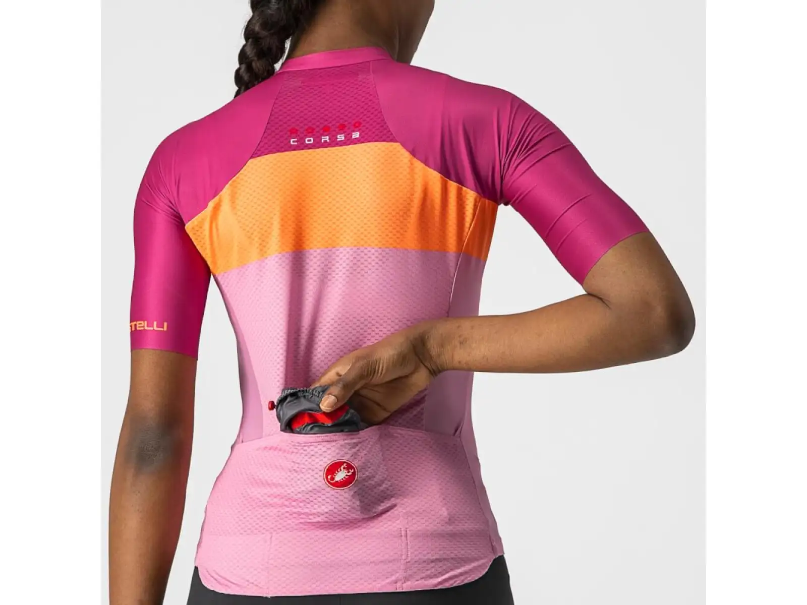 Castelli Aero Pro W dámský dres krátký rukáv růžová/coral flash